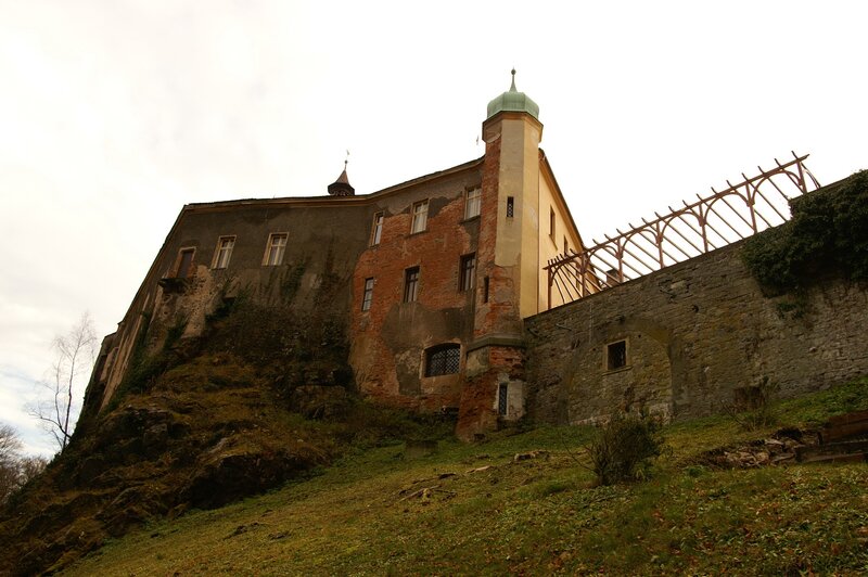 Old castle on a hillside
