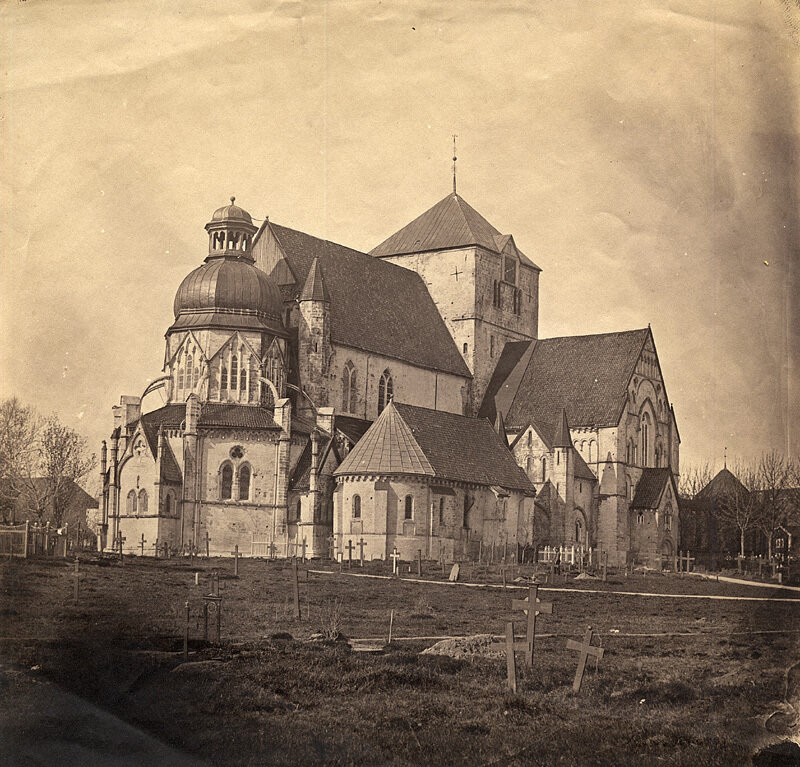 Old church with cemetery