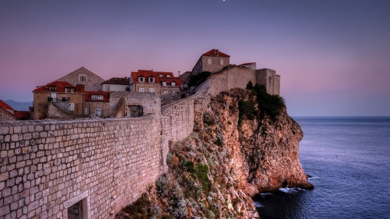 Old City Walls at Dusk