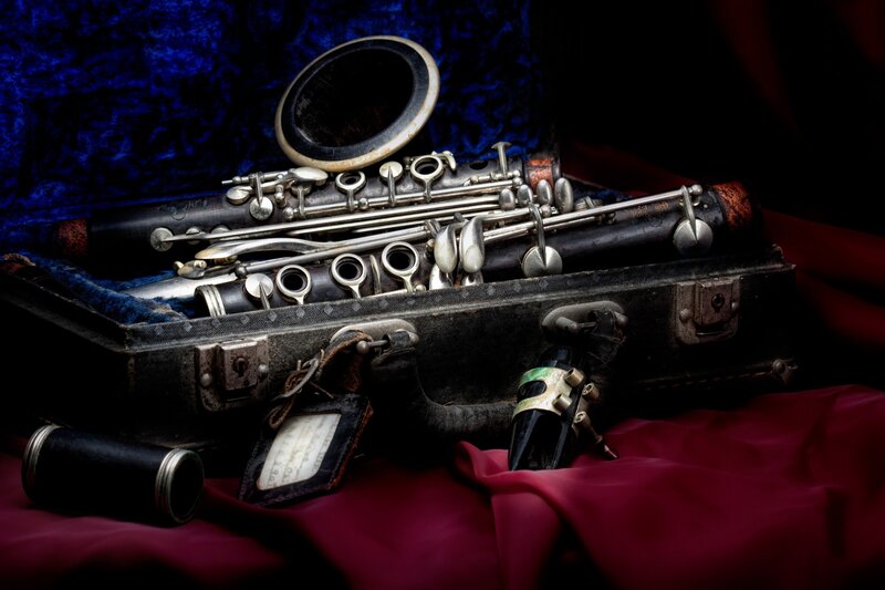 Old Clarinet in Case