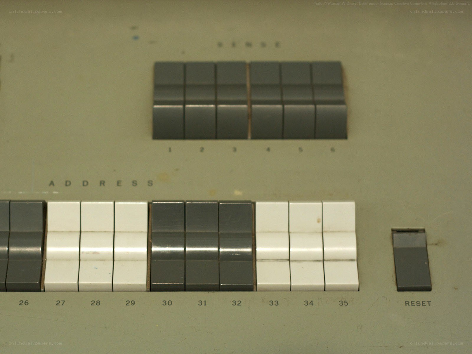 old computer control panel