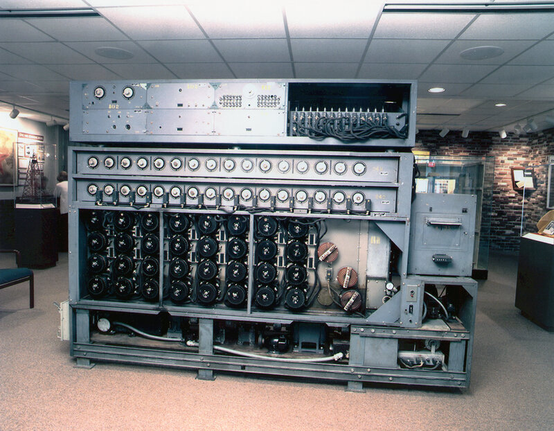 old computer in a museum