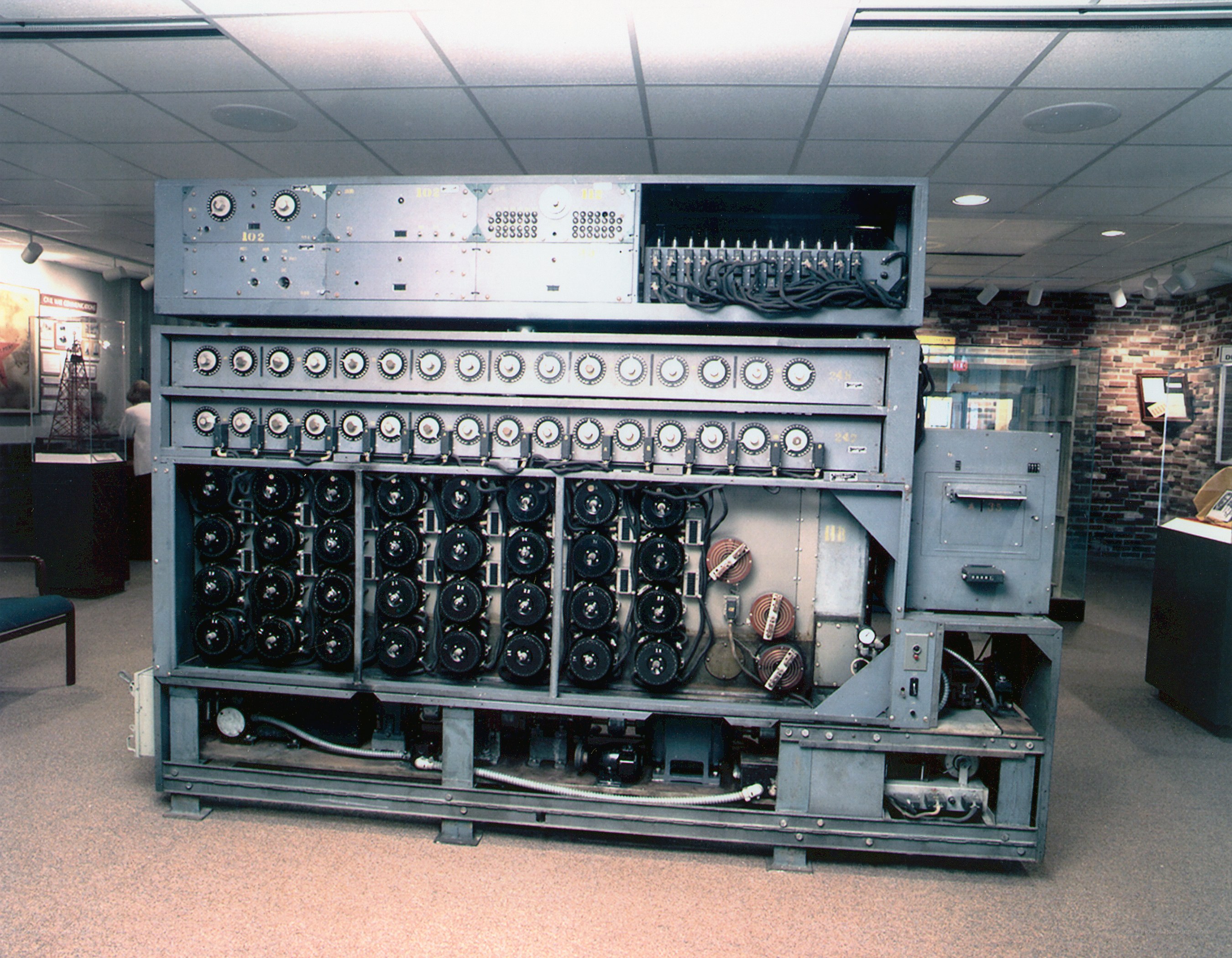old computer in a museum