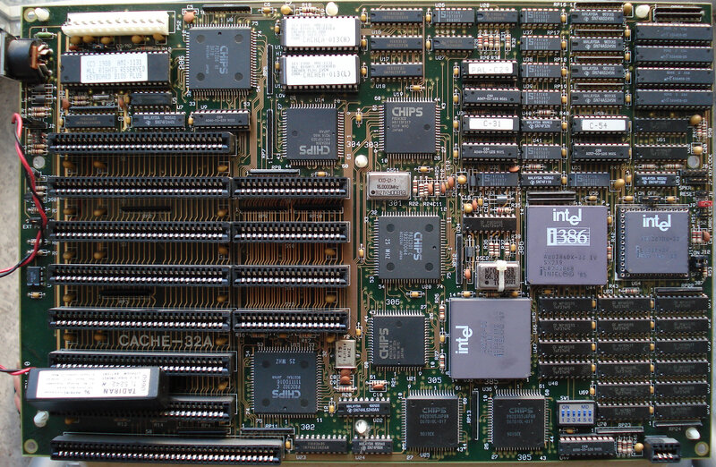 old computer motherboard