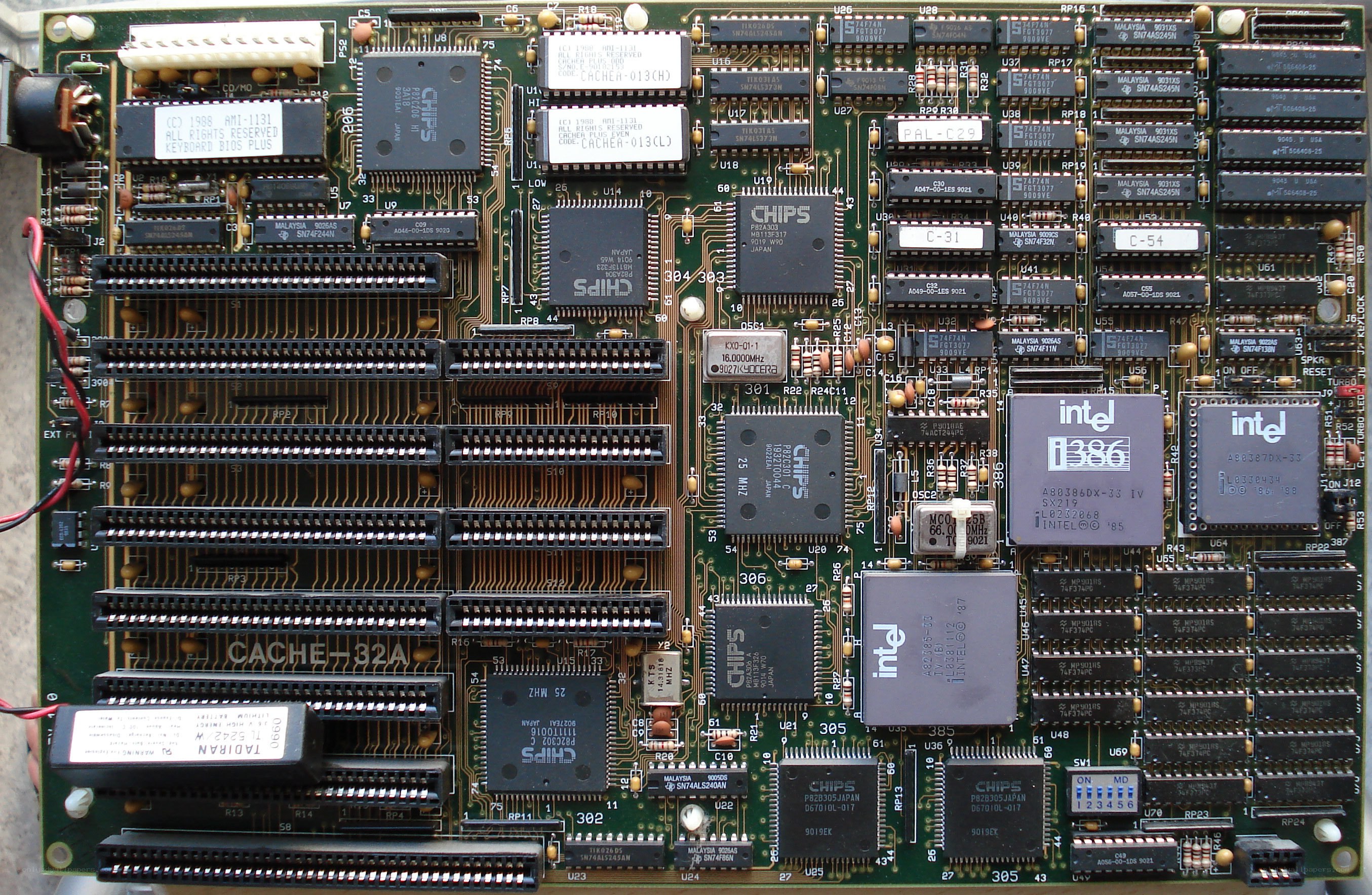 old computer motherboard