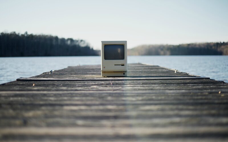 Old Computer on Dock