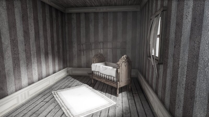 Old Crib in a Room