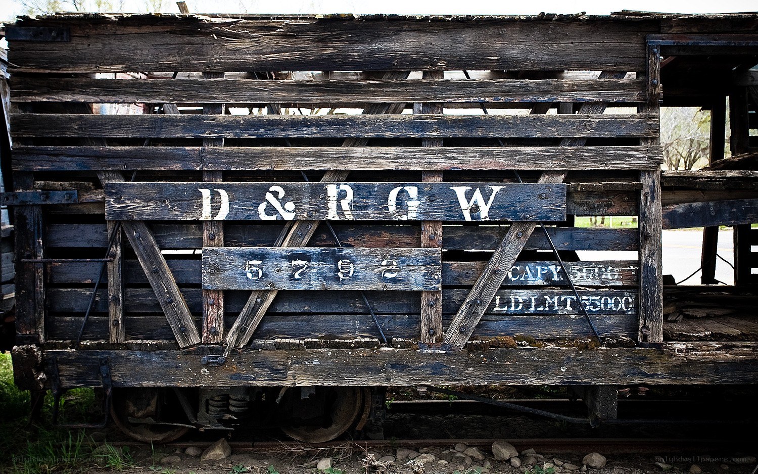 old d&rgw freight car