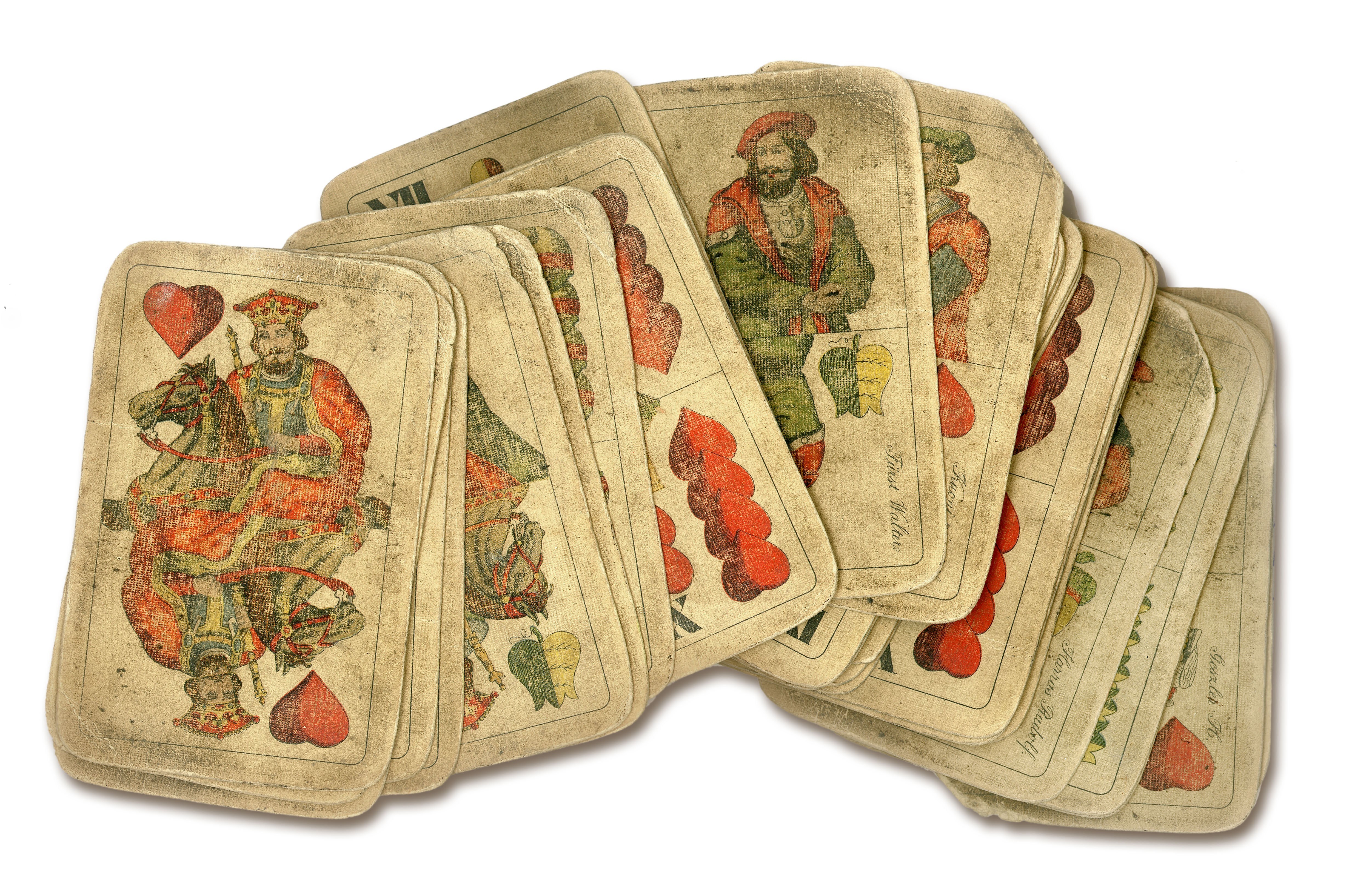 Old deck of playing cards