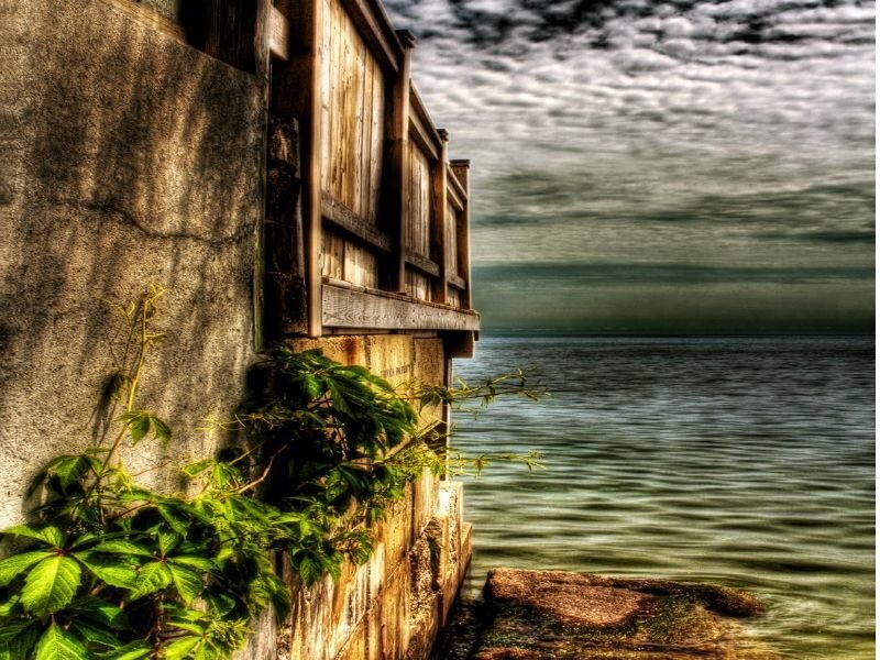 Old dock by the water