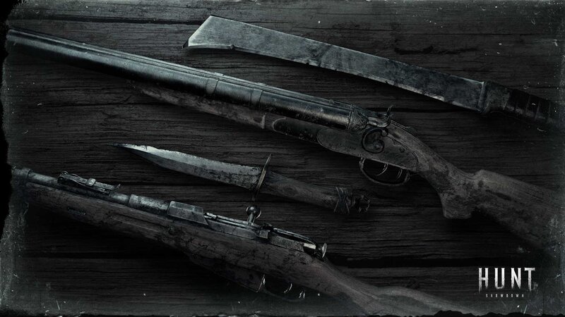 Old Firearms on Wood