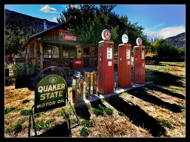 Old Gas Station — Red