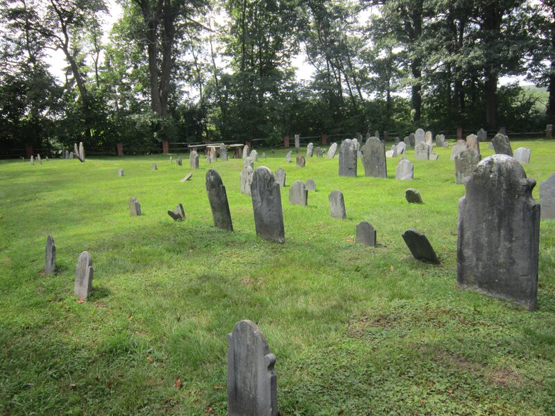 Old Gravestones in Field