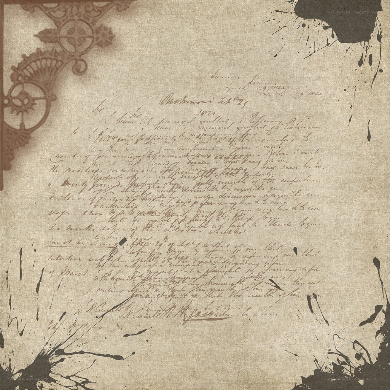 old handwritten letter