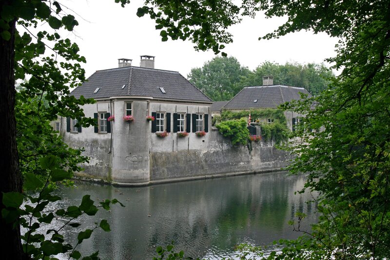 Old house by a moat