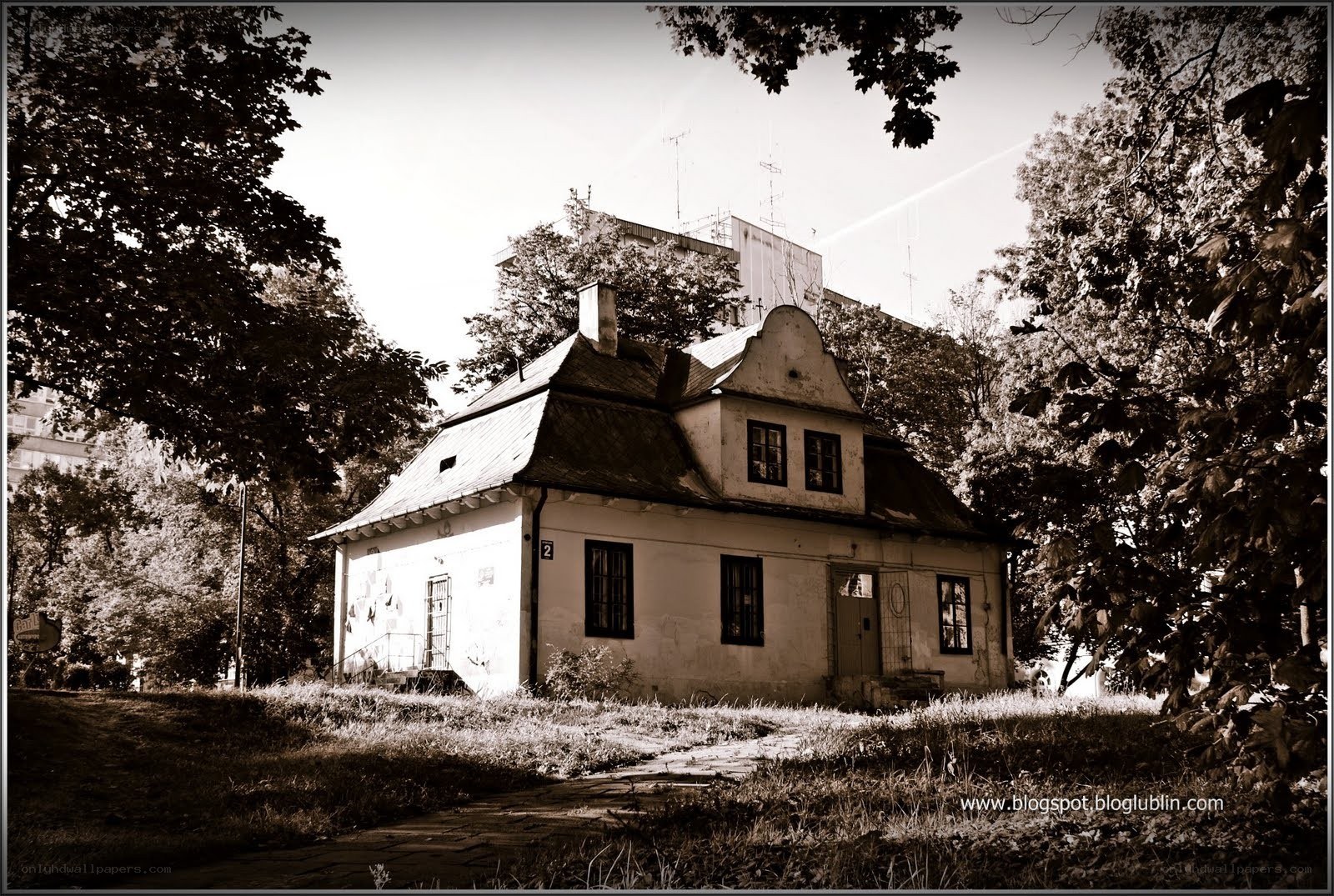 Old house in a park