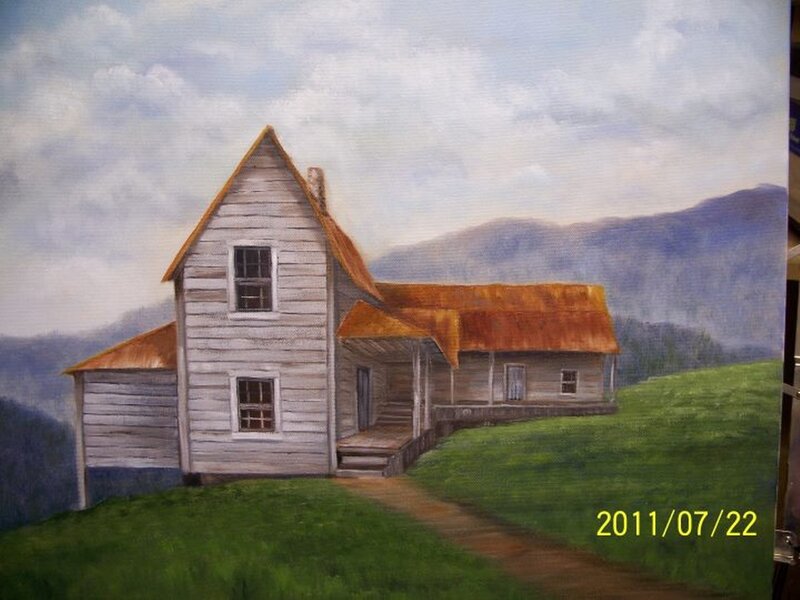 Old House on a Hill — Green