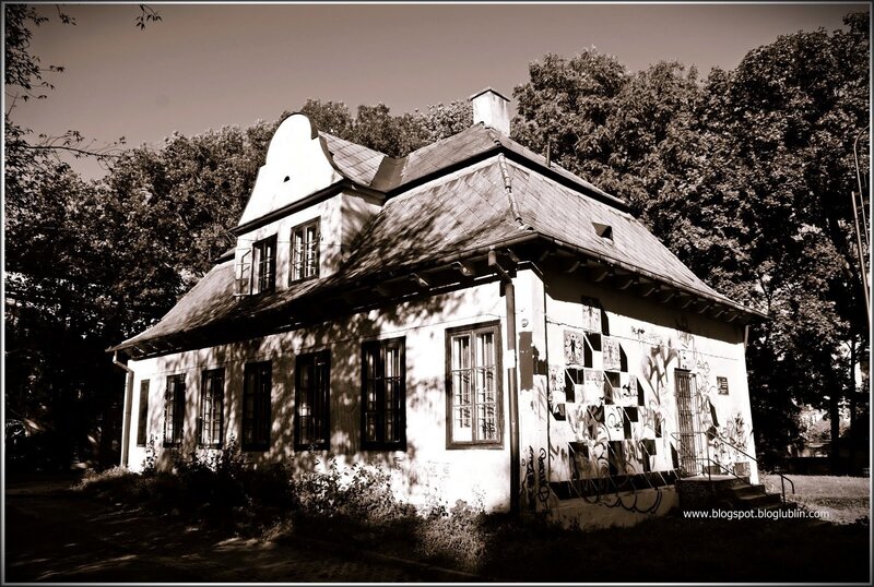Old house with graffiti