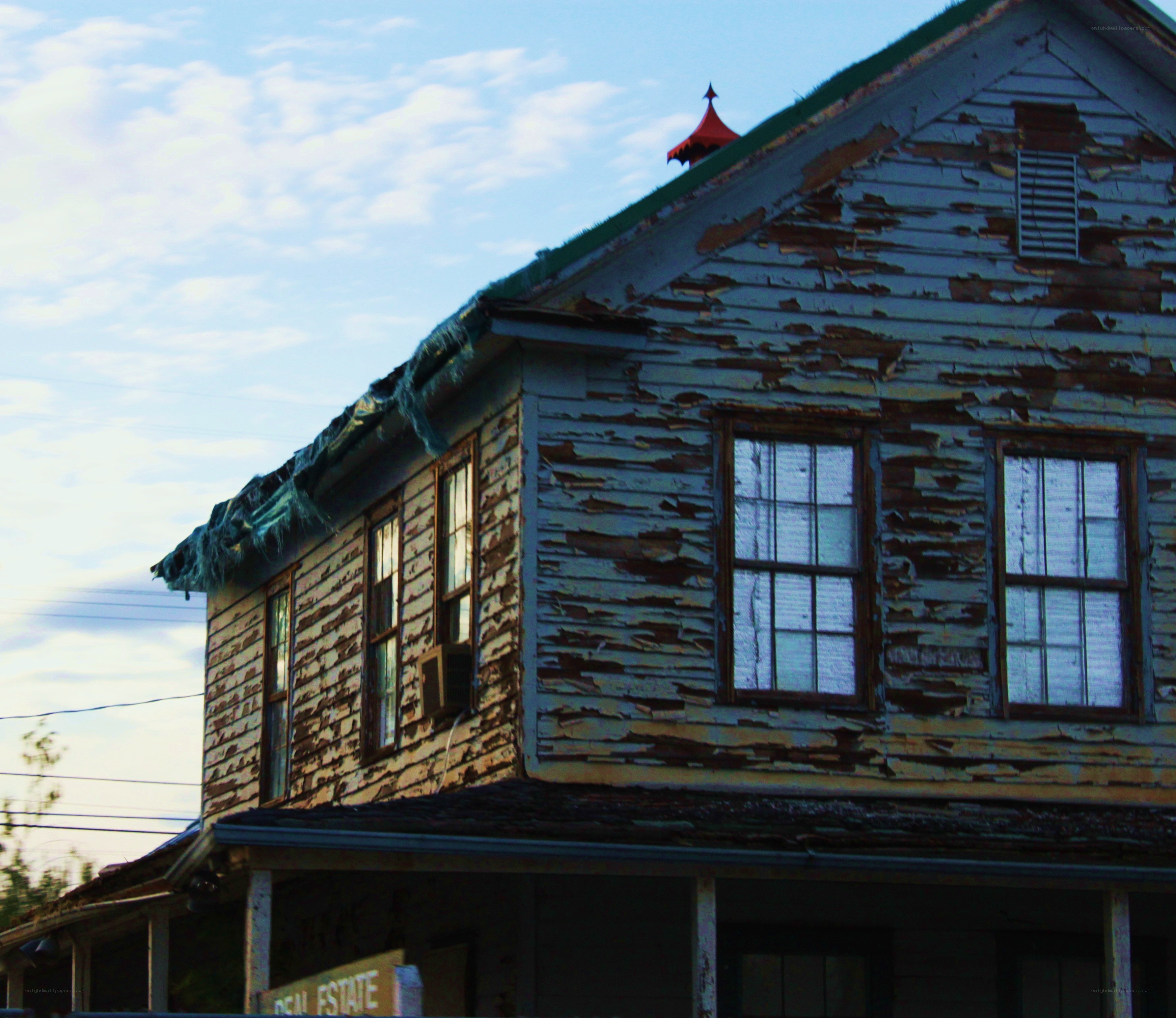 Old house with peeling paint