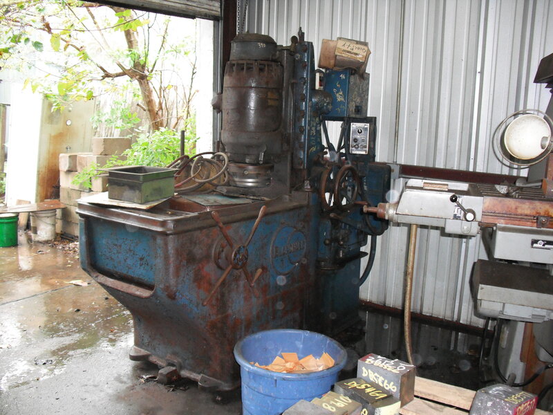 Old industrial machine in workshop