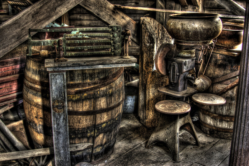 Old Machinery in Shed
