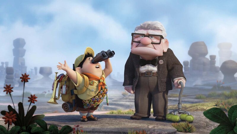 Old Man and Boy Scout — Blue