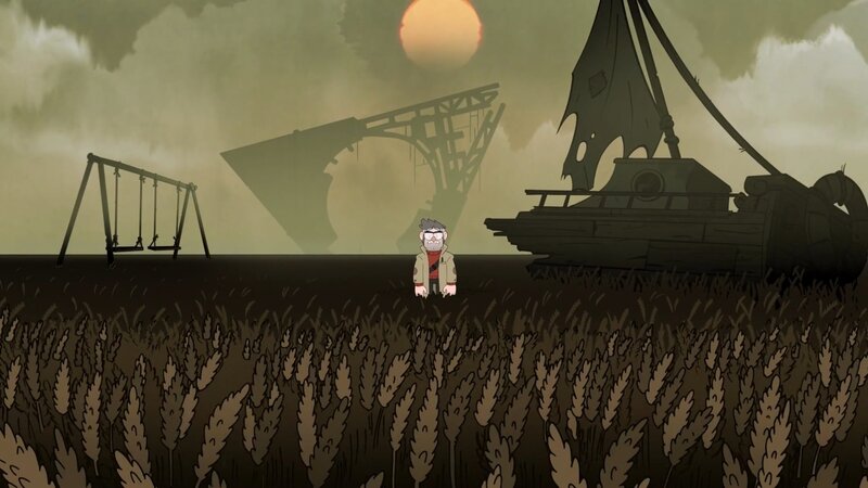 Old Man in Wheat Field