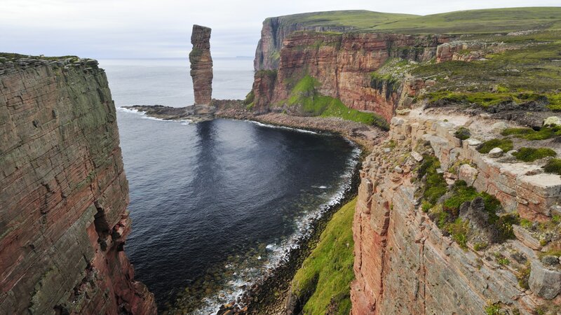 Old Man of Hoy — Brown
