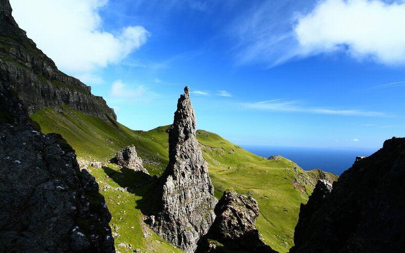 Old Man of Storr — Green, Dramatic, Afternoon