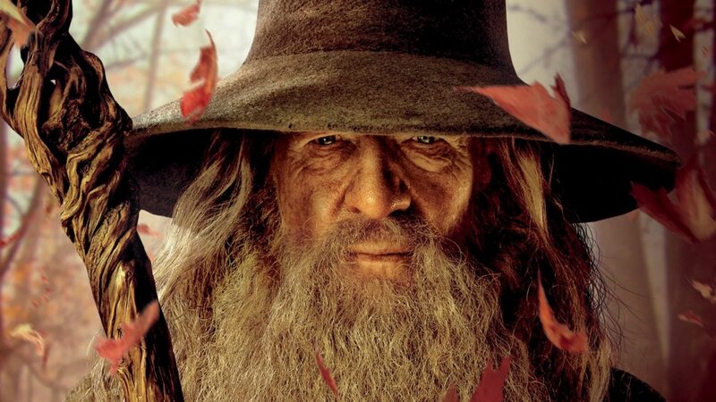 Old Man with Long Beard — Brown, Dramatic, Autumn, Photograph