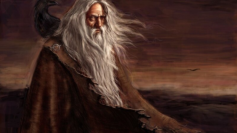 Old Man with Long Beard — Brown, Dramatic, Sunset