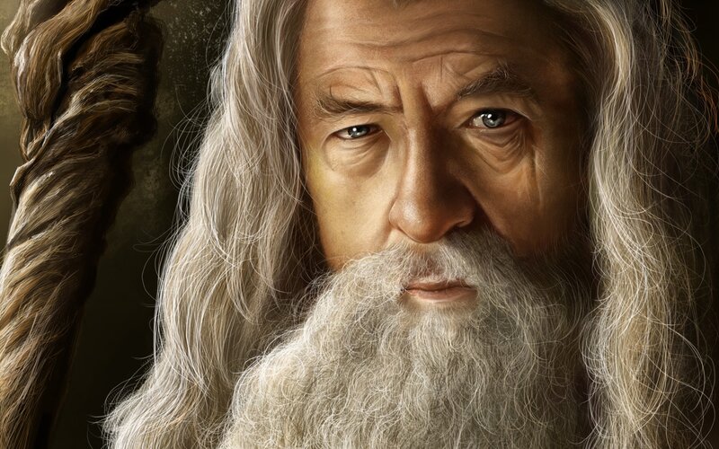 Old Man with Long Hair