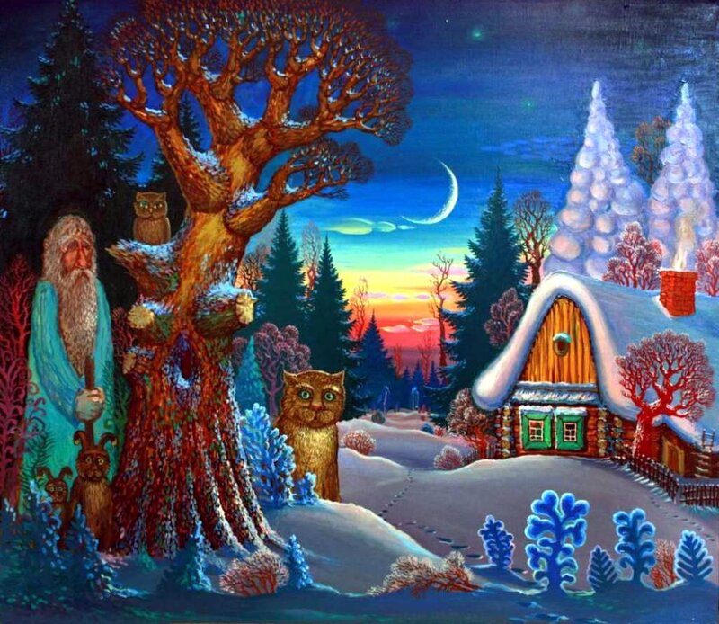 Old Man with Owls