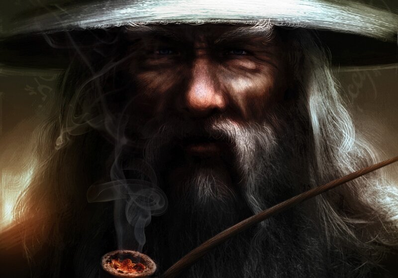 Old Man with Pipe