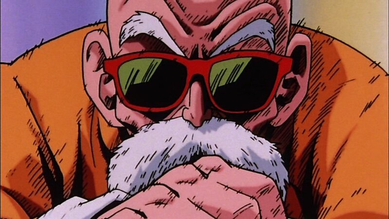 Old Man with Sunglasses — Orange
