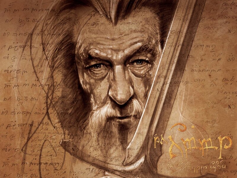Old Man with Sword — Brown