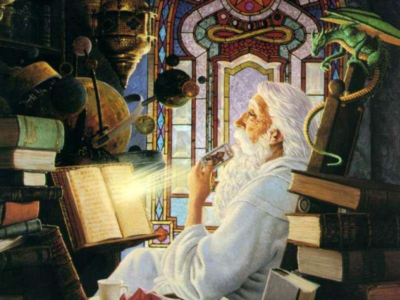 Old Man with White Beard — Serene