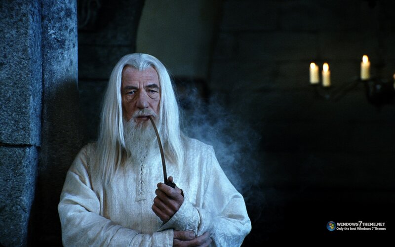 Old Man with White Hair — Dramatic, Night, Photograph