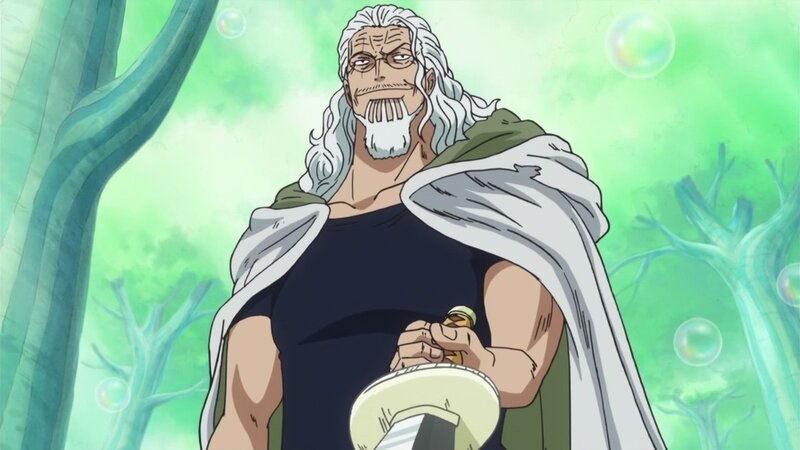 Old Man with White Hair — Green, Calm