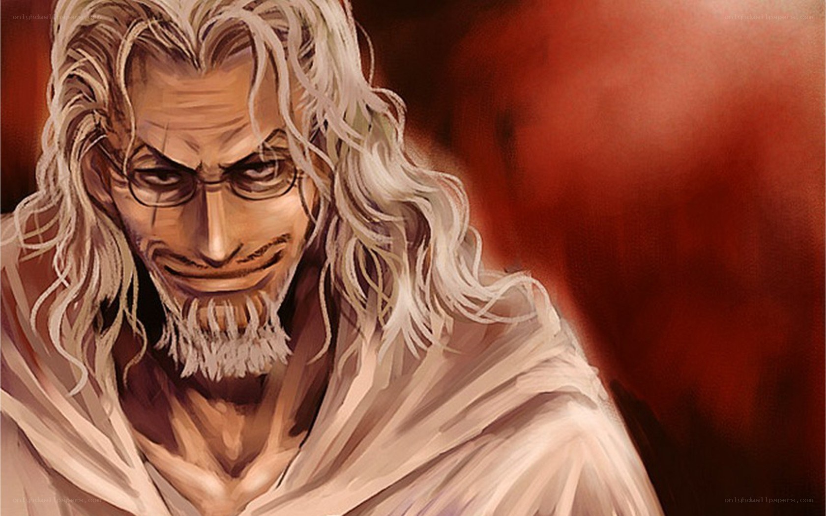 Old man with white hair