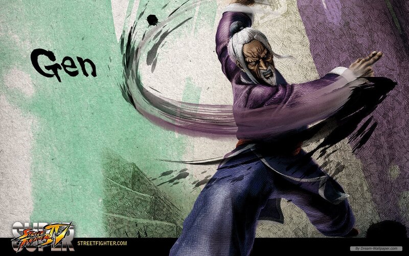 Old Martial Artist in Purple Robe