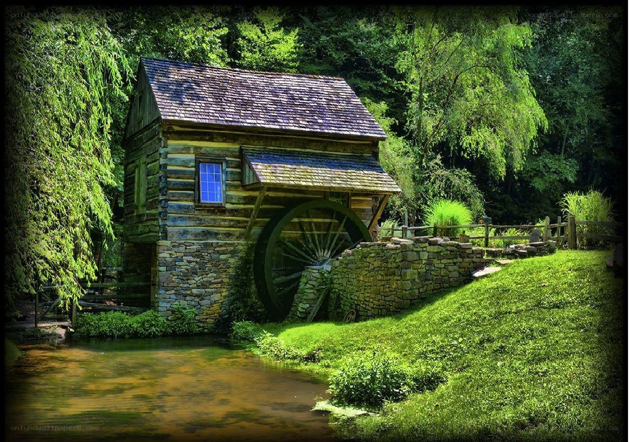 Old mill by a river