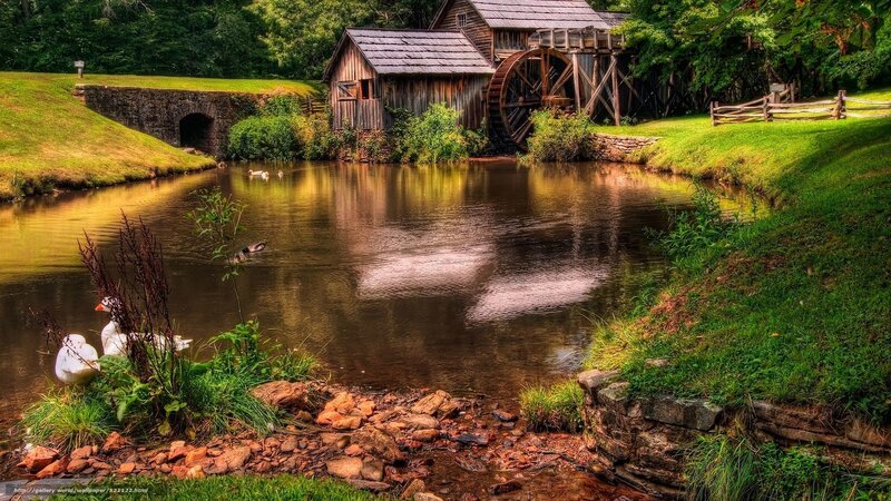 Old mill by a river