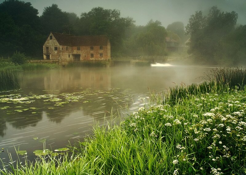 Old Mill by River