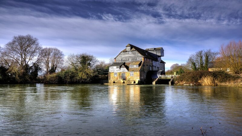Old mill on a river