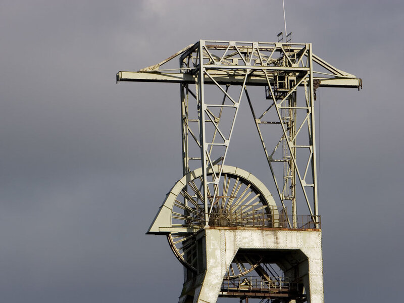 old mining tower structure