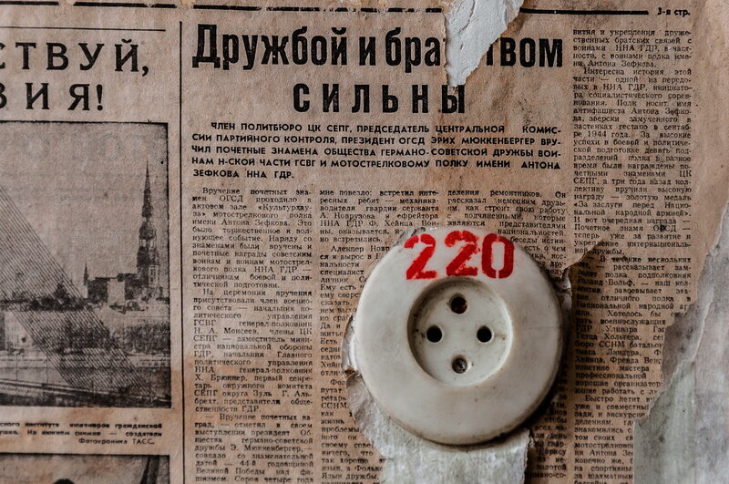 Old Newspaper with Socket