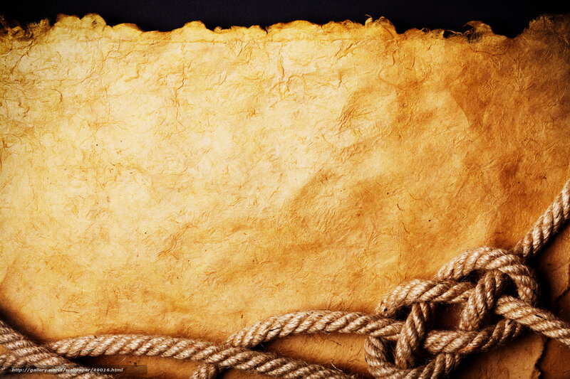 old parchment with rope knot