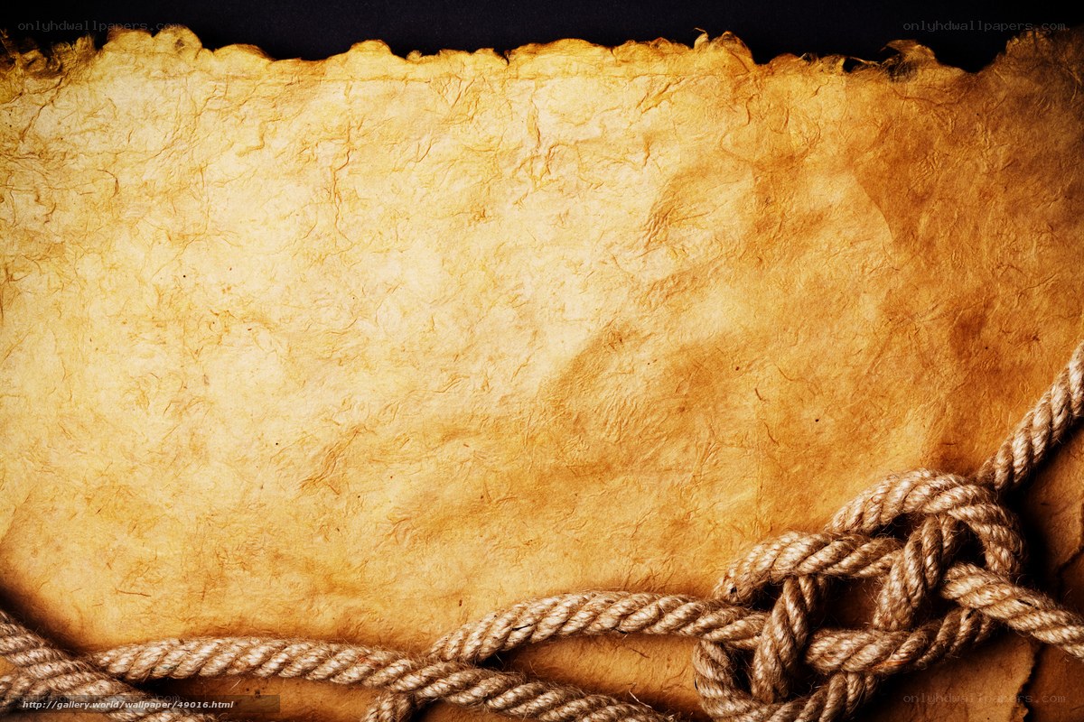 old parchment with rope knot