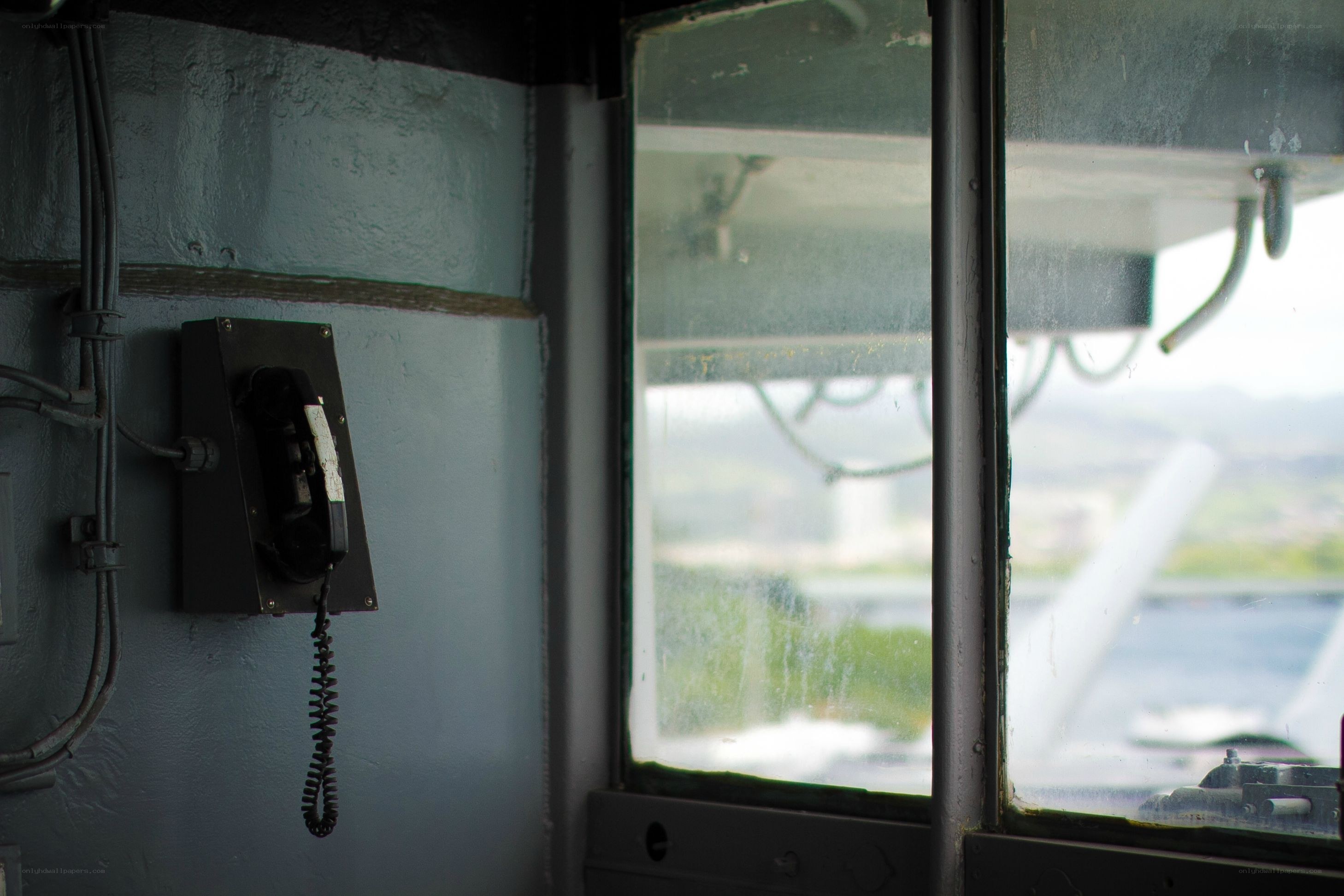 old phone in a control room